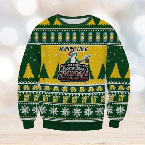 Hoppin’ Frog Brewery For Christmas Gifts Ugly Christmas Wool Knitted Sweater