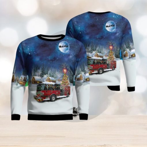 Horry County Fire Rescue Station 46, Conway, South Carolina Christmas AOP 3D Ugly Christmas Sweater