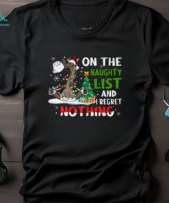 Horse Christmas On The Naughty List And I Regret Nothing T Shirt