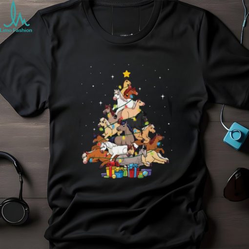 Horse Christmas Tree Classic T Shirt