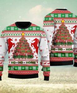 Horse Christmas Tree Ugly Christmas Sweater Wreath New Gift For Men And Women Family Holidays