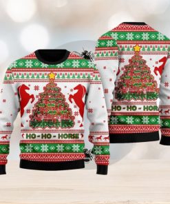 Horse Christmas Tree Ugly Christmas Sweater Wreath New Gift For Men And Women Family Holidays