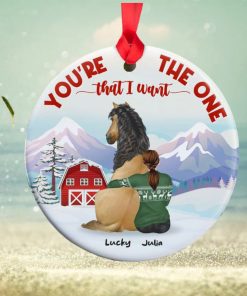 Horse You’re The One That I Want, Personalized Ceramic Ornament