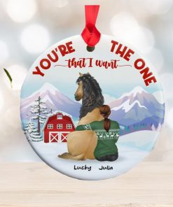 Horse You’re The One That I Want, Personalized Ceramic Ornament