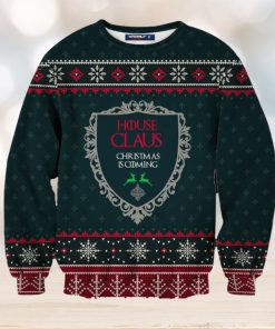 House Claus Unisex Knitting Pattern Ugly Christmas Sweater