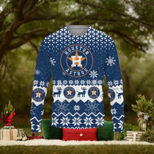 Houston Astros Christmas Gift 3D Ugly Christmas Sweater Christmas Gift Ideas Christmas Holiday Family Gift