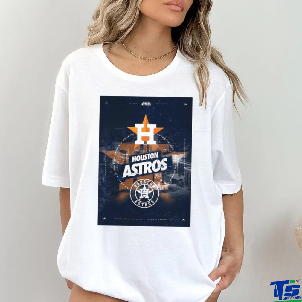 Houston Astros City Skyline Poster Shirt Houston Astros City Skyline Poster Shirt