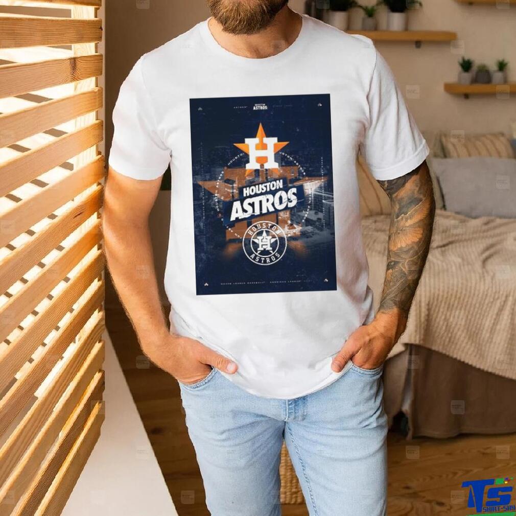 Houston Astros City Skyline Poster Shirt Houston Astros City Skyline Poster Shirt