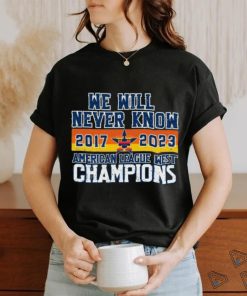 Houston Astros Back 2 Back 2 Back 2023 ALCS 2017-2023 Shirt