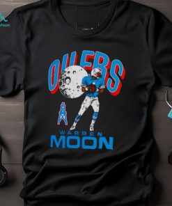 Houston Oilers Warren Moon Homage Retired Player Caricature Tri blend T shirt