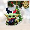 Houston Texans Baby Yoda NFL Christmas Tree Decorations Ornament