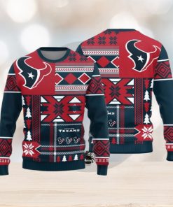 Houston Texans Christmas Snowflakes Pattern New Style Knitted Sweater