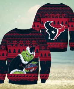 Houston Texans NFL Grinch Christmas Ugly Sweater Fans Gift Funny For Men And Women