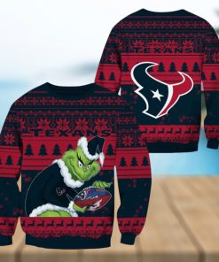 Houston Texans NFL Grinch Christmas Ugly Sweater Fans Gift Funny For Men And Women