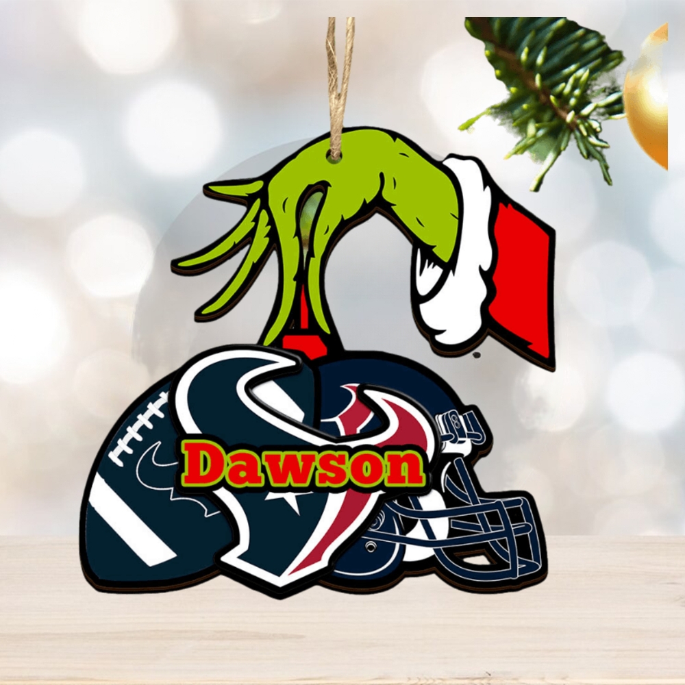Houston Texans NFL Grinch Personalized Ornament SP121023109ID03 Houston Texans NFL Grinch Personalized Ornament SP121023109ID03