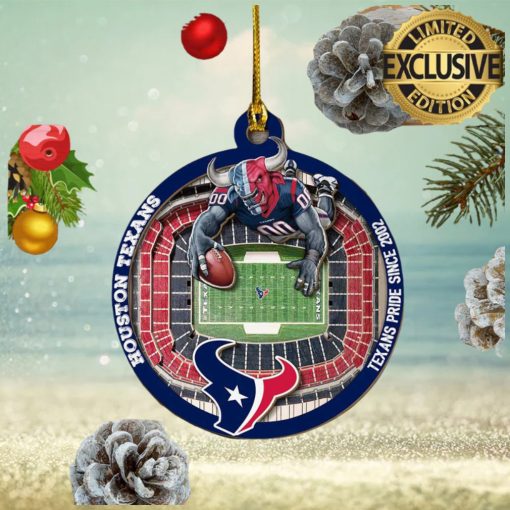 Houston Texans NFL Mascot Personalized Christmas Decorations Ornament 2023