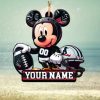 Las Vegas Raiders NFL Custom Name Rugby Ball Helmet Custom Shape Christmas Ornament