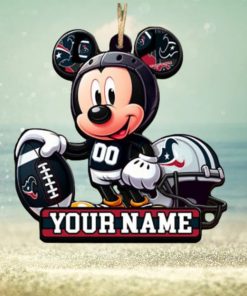 Houston Texans NFL Mickey Disney Christmas Ornament