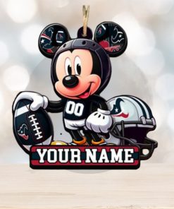 Houston Texans NFL Mickey Disney Christmas Ornament