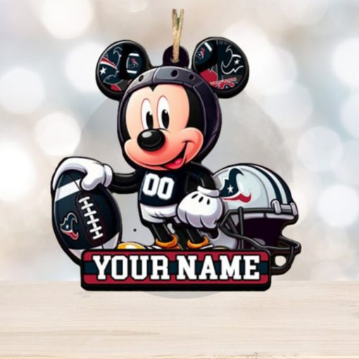 Houston Texans NFL Mickey Disney Christmas Ornament