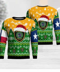 Houston Texas Houston Police Department Christmas Knitting Pattern Ugly Christmas Holiday Sweater