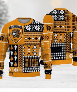 Hull City Pocket Efl Logo Team Ugly Christmas Sweater For Fans Gift Unisex Sweatshirt