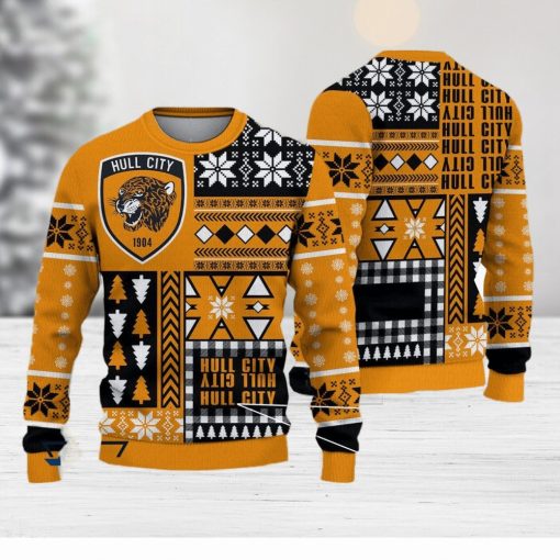 Hull City Pocket Efl Logo Team Ugly Christmas Sweater For Fans Gift Unisex Sweatshirt