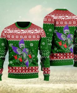 Hummingbird Christmas Sweater Matching Christmas Clothing Men Women