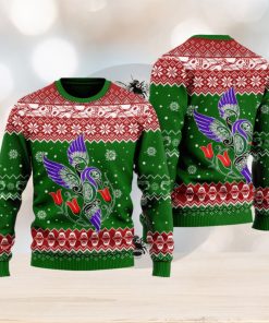 Hummingbird Christmas Sweater Matching Christmas Clothing Men Women