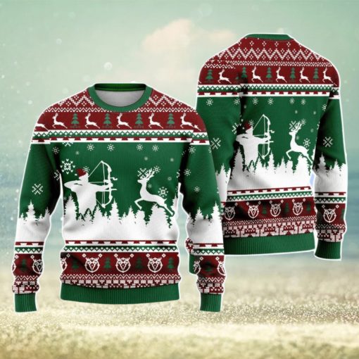 Hunting Deer Christmas Unisex Ugly Sweater