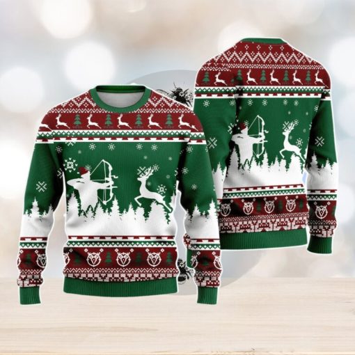 Hunting Deer Christmas Unisex Ugly Sweater