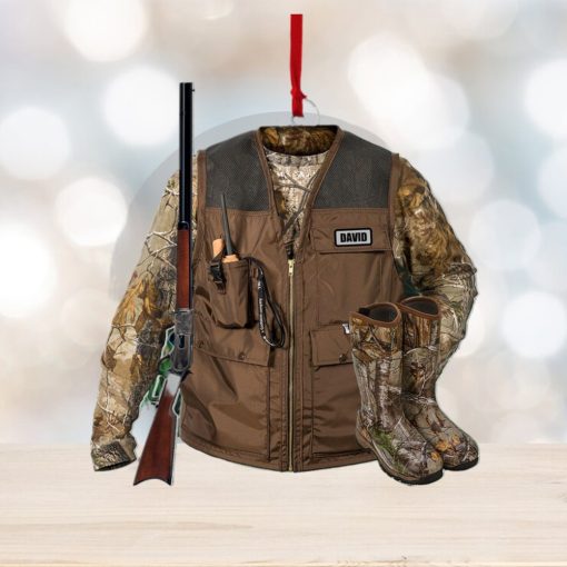 Hunting Vest, Personalized Ornament, Christmas Gifts For Hunting Lovers