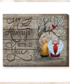I Am Always With You Personalized Wrapped Canvas