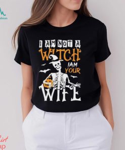 I Am Not A Witch Your Wife 2023 Halloween Tee T Shirt Unisex