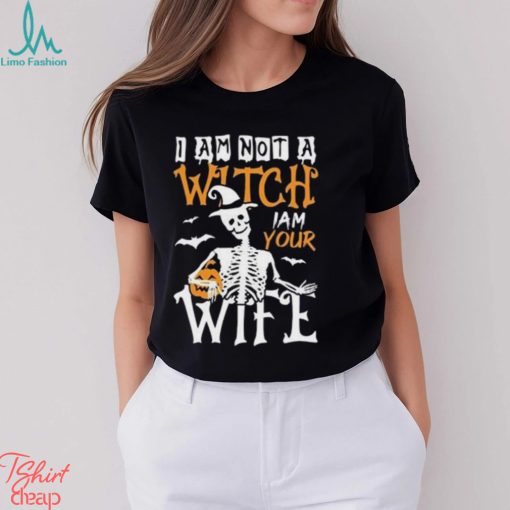 I Am Not A Witch Your Wife 2023 Halloween Tee T Shirt Unisex