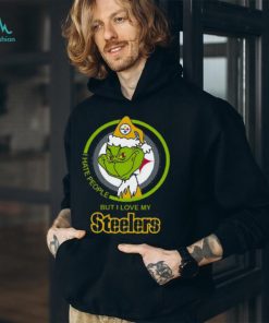 I Hate People But I Love My Steeler Grinch T shirt, hoodie, sweater, long sleeve and tank top I Hate People But I Love My Steeler Grinch T shirt