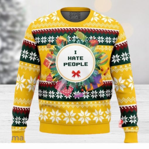 I Hate People Parody Ugly Christmas Sweater Unique Gift For Men And Women