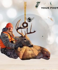 I Love Being A Hunter   Personalized Photo Mica Ornament   Christmas Gift For Hunting Lover