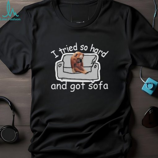 I Tried So Hard And Got Sofa Dog Meme Shirt