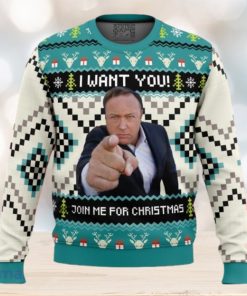 I Want You Alex Jones Ugly Christmas Sweater Unique Gift For Men And Women