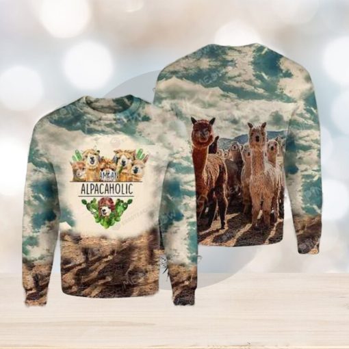 Iam An Alpacaholic Knitting Pattern Ugly Christmas Holiday Sweater