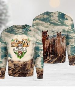 Iam An Alpacaholic Knitting Pattern Ugly Christmas Holiday Sweater