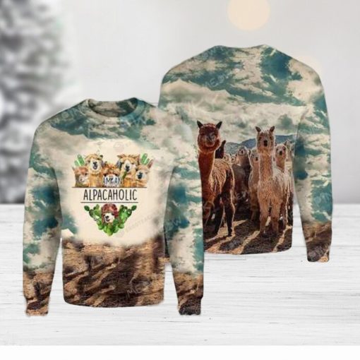 Iam An Alpacaholic Knitting Pattern Ugly Christmas Holiday Sweater