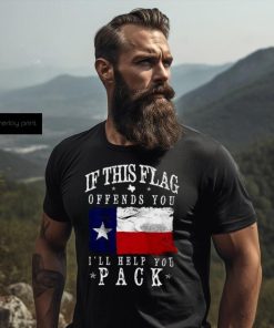 If This Flag Offends You I'll Help You Pack Classic T Shirt, hoodie, sweater, long sleeve and tank top If This Flag Offends You I'll Help You Pack Classic T Shirt