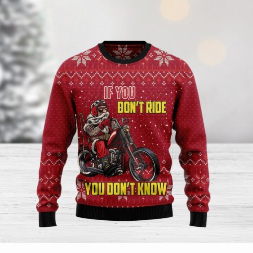 If You Don’t Ride You Don’t Know Christmas For Christmas Gifts Christmas Ugly Wool Knitted Sweater