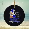 Guitar Xmas Tree Circle Ornament Christmas Ornament Christmas Gift