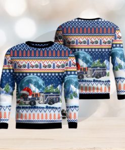 Miami Dolphins Christmas Pattern Ugly Christmas Sweater Blizzard AOP Gift  For Fans - Limotees