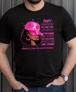 I'm The Storm Black Women Breast Cancer Survivor Pink Ribbon T Shirt