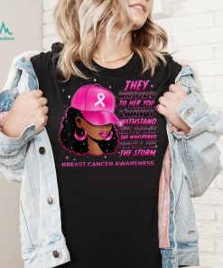 I'm The Storm Black Women Breast Cancer Survivor Pink Ribbon T Shirt