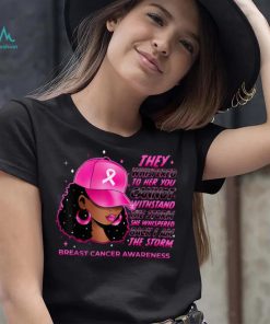 I'm The Storm Black Women Breast Cancer Survivor Pink Ribbon T Shirt